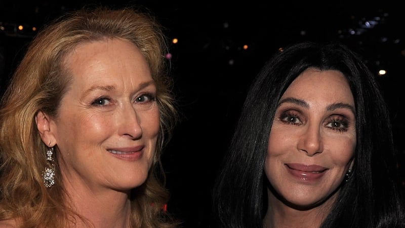 Meryl Streep and Cher (photographed in California in 2010) - Rescued woman in New York in 1983