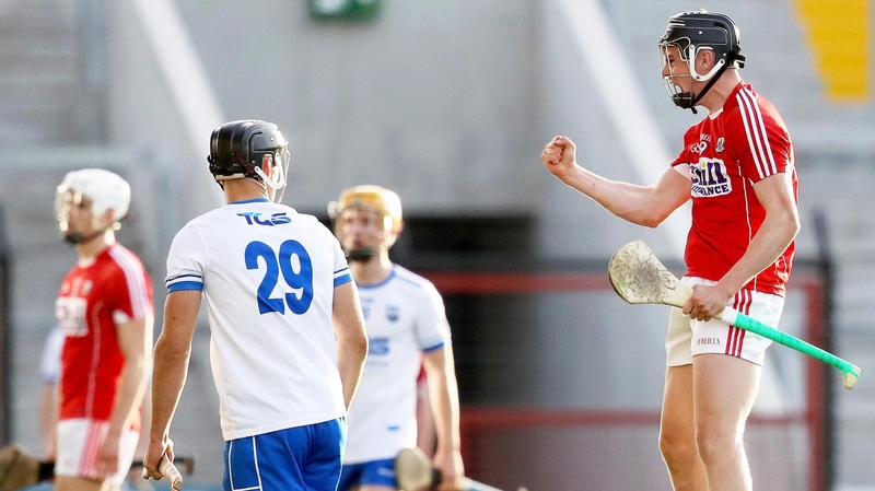 Cork's Darragh Connery celebrates his side winning possession against Waterford