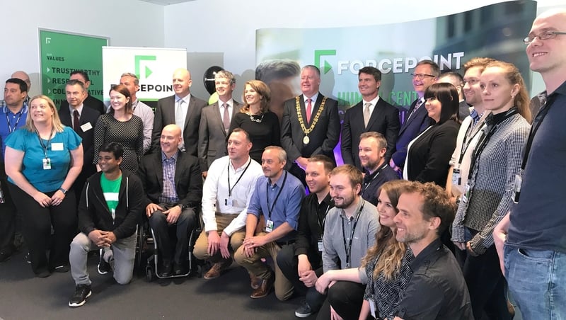 Forcepoint said the staff would be hired during a three-year expansion plan