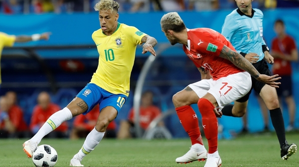 Neymar limped out of training during the week