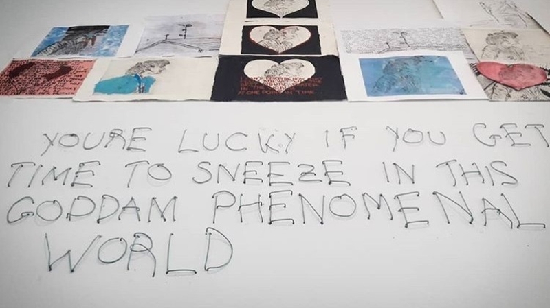 Artwork from the Degree Show at Gorey Art School (via GAS Instagram)