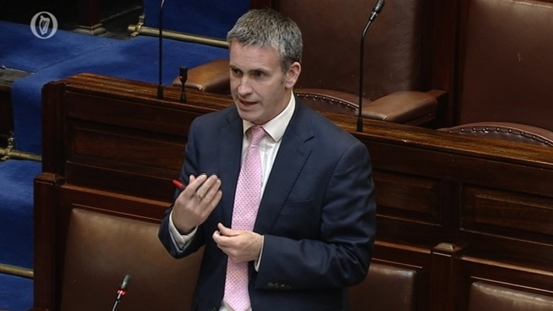 Damien English resigned as Minister of State at the Department of Enterprise, Trade and Employment earlier today (file image)