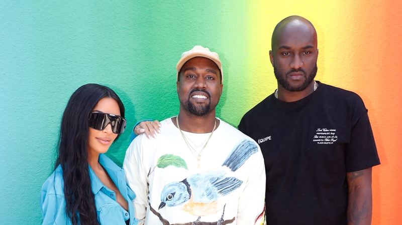 Kim Kardashian, Kanye West and Stylist Virgil Abloh