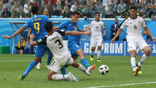 Coutinho made the late breakthrough for Brazil