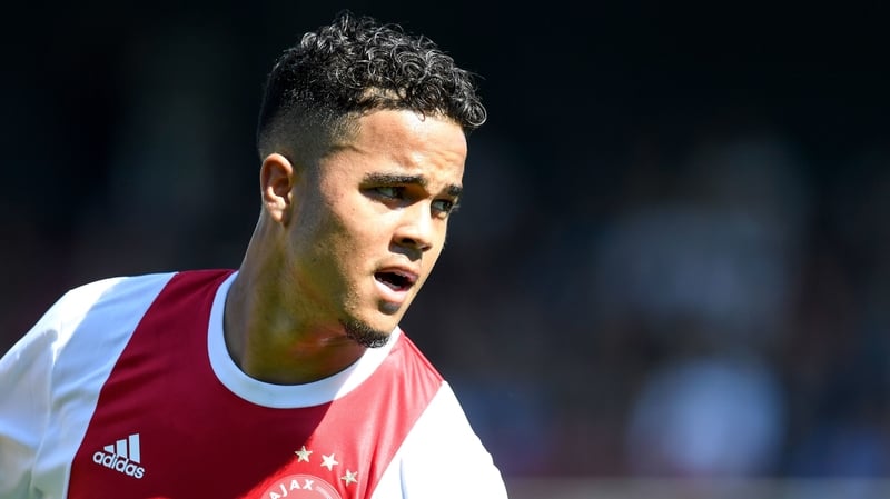 Kluivert in action for Ajax