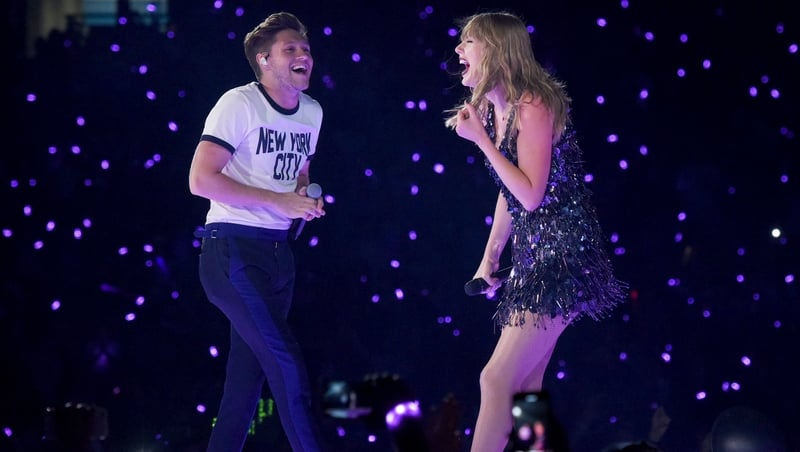 Horan and Swift on stage on Friday night