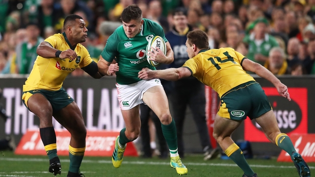 Jacob Stockdale on a first-half surge