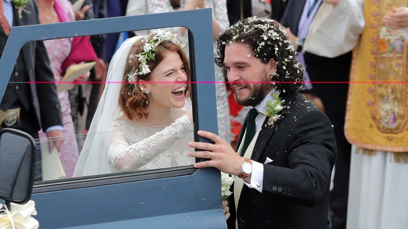 Rose Leslie and Kit Harington met while filming Game of Thrones