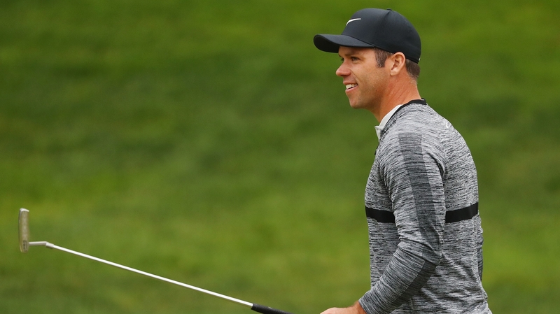 Casey was all smiles as he finished his third round