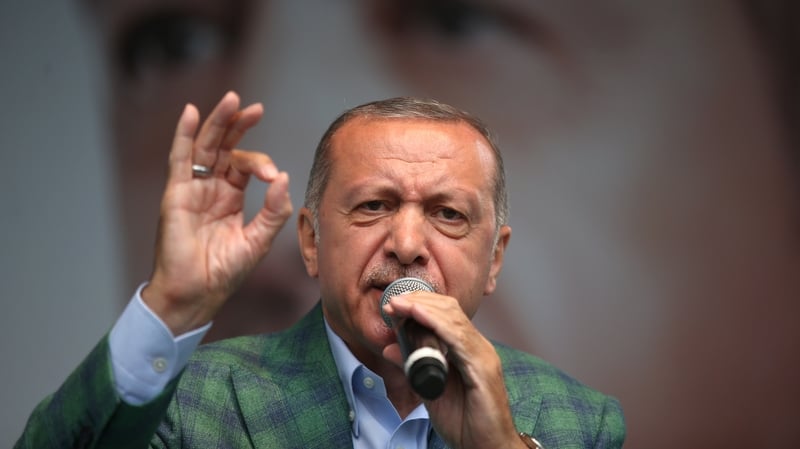 Turkey's president Recep Tayyip Erdoğan: "recent developments have prompted experts to doubt the fairness and legitimacy of Turkey's democracy"