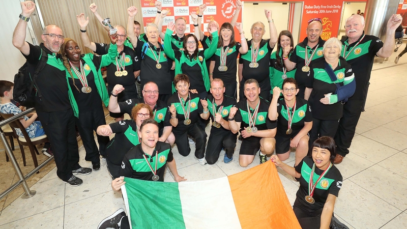 The team arrived at Dublin Airport this afternoon