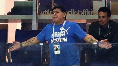 Diego Maradona has told Venezuelan TV that he is 'furious and upset' following the 3-0 loss to Croatia
