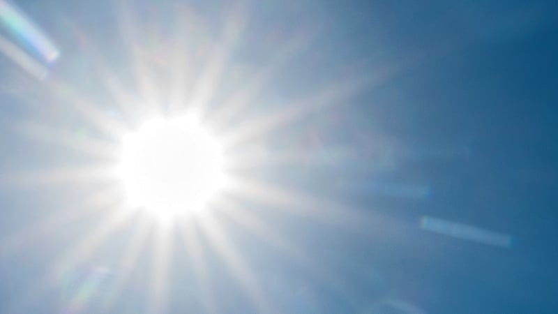 The warm sunny weather makes a change from last year's snow