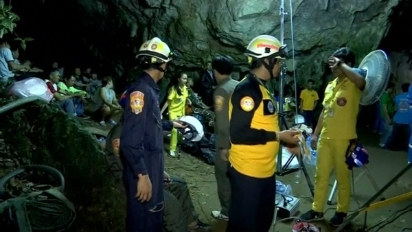 The rescue operation started on Saturday night