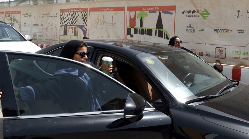 Saudi women take the wheel for the first time.