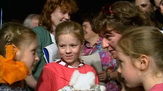 Belarusian children affected by Chernobyl disaster arrive in Cork (1993)