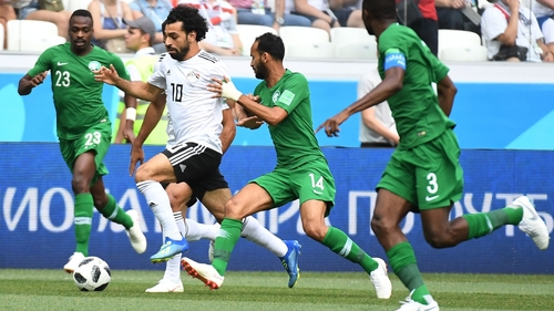 Egypt striker Mo Salah on international duty