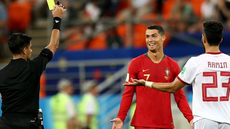 Ronaldo was lucky not to see red, according to Liam Brady