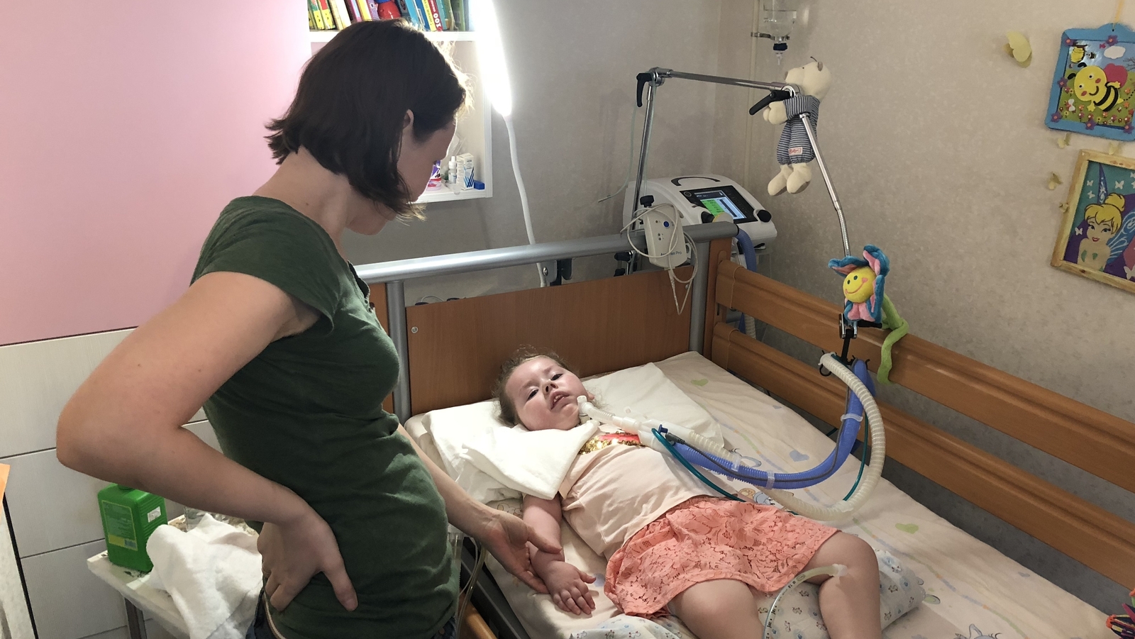 Lena Vlasova caring for daughter Sasha