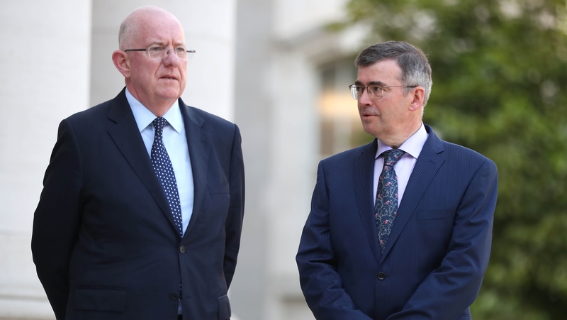 Minister Charlie Flanagan and incoming Garda Commissioner Drew Harris