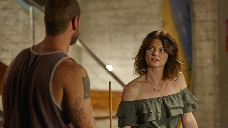 Ebony presses Robbo on his past on Home and Away