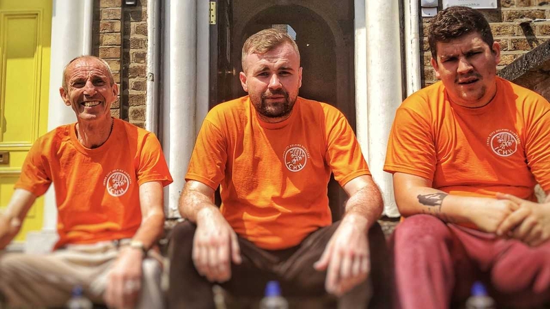 The charity has been handing out supplies during the hot weather