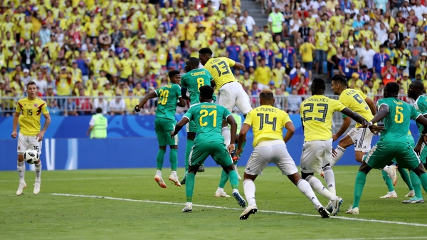 Yerry Mina heads home the game's only goal
