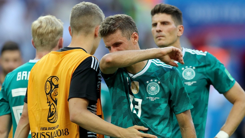 Thomas Mueller and Germany made a shock early exit