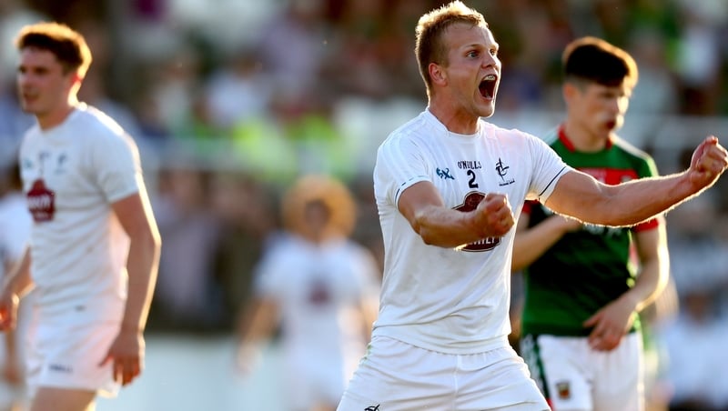 Kildare's Peter Kelly celebrates at the final whistle