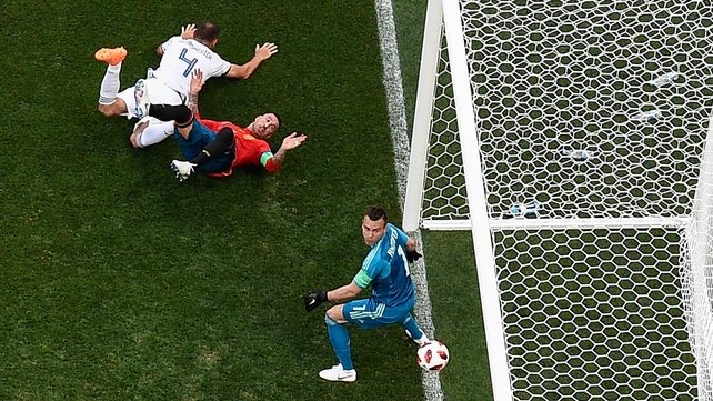 But his team got off to a good start without him, Sergei Ignashevich bundling into his own net