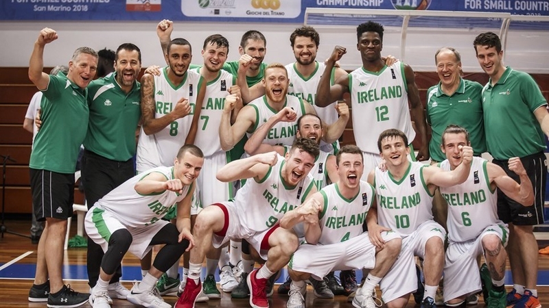 Ireland celebrate their win