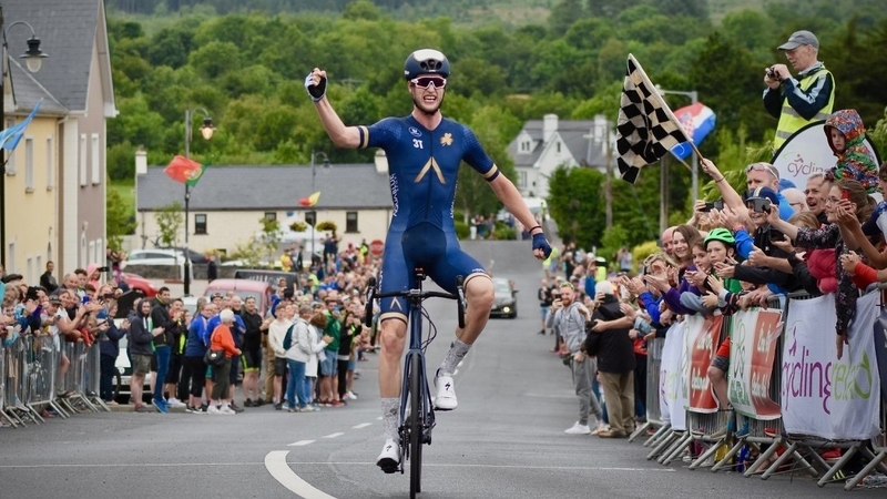 Conor Dunne crosses the line