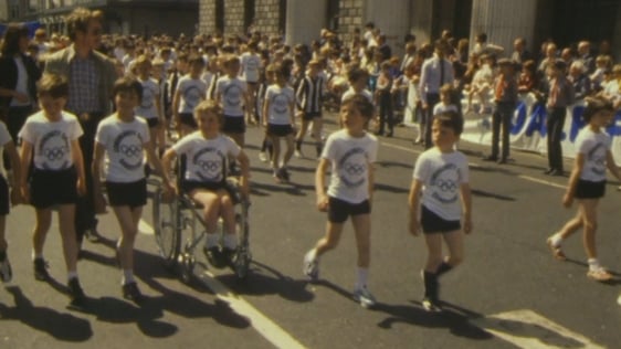 Community Games Parade on O'Connell Street, Dublin (1988)
