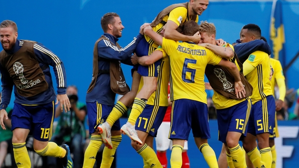 Sweden celebrate