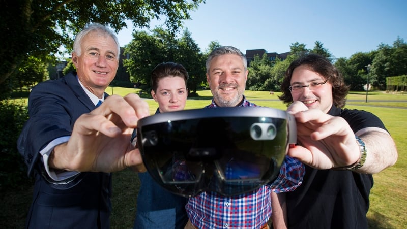 L-R Prof Brian Fitzgerald, Elayne Ruane, Dr Anthony Ventresque and Thomas Laurent