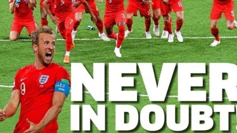 Always confident of victory - The headline in The Metro