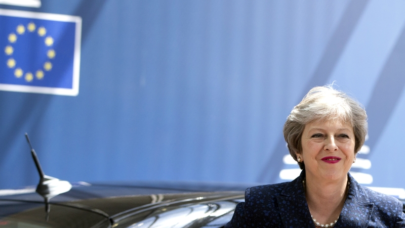 British Prime Minister Theresa May arrives at the EU summit in Brussels last month. Photo: Virginia Mayo AFP/Getty Images