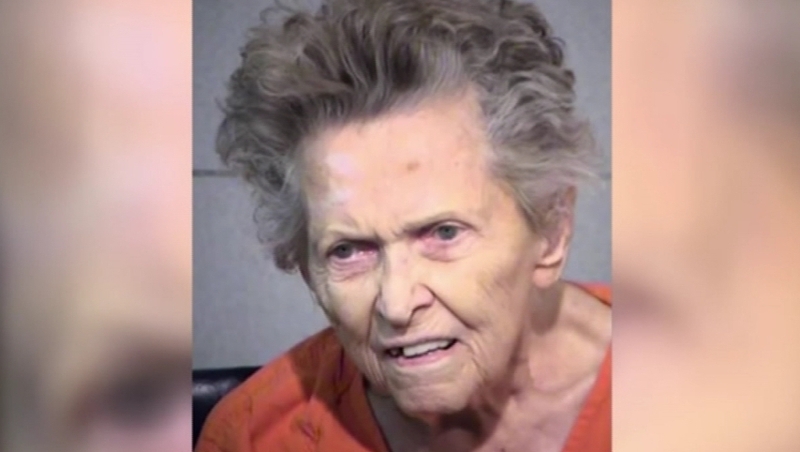 Anna Mae Blessing hid two handguns in the pockets of her robe