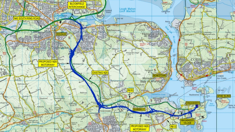 The N28 is to be upgraded to a motorway