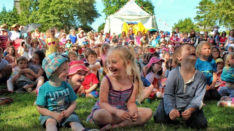 Cairde Sligo Arts Festival punters at the Parkfest in Sligo's Peace Park