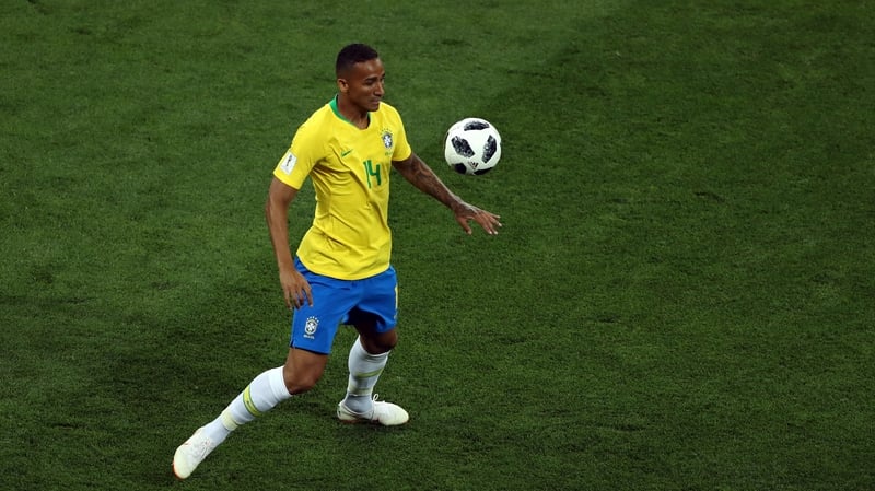 Danilo 90 minutes in Brazil's opening game against Switzerland, sprained ligaments in his left ankle in training on Thursday.