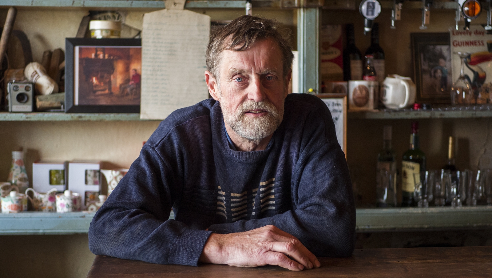 John J. Ryan, owner of Luker's Pub in Shannonbridge, brings sophistication to his town