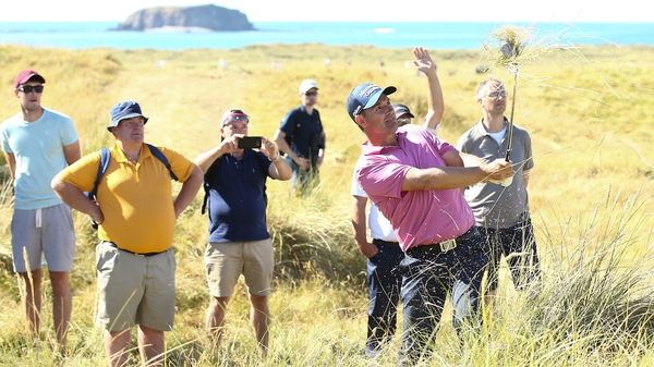 It was a tough day at the office for Padraig Harrington in Donegal