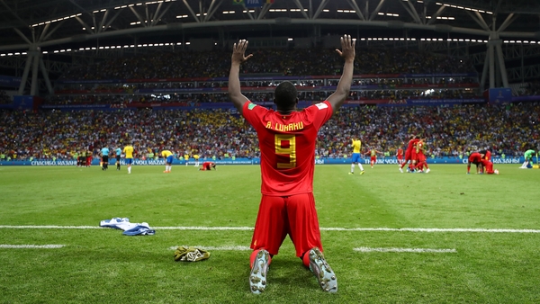 Romelu Lukaku excelled for Belgium out on the wing