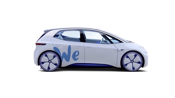 Volkswagen's on-demand cars will be all electric vehicles.