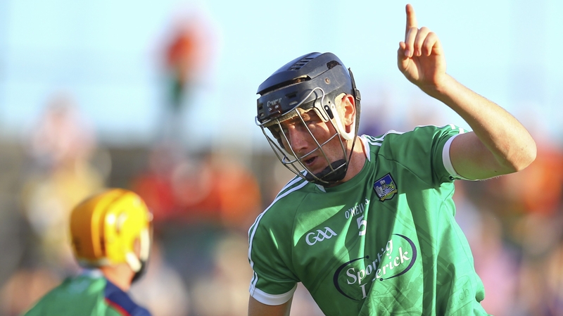 Limerick's Diarmuid Byrnes celebrates scoring his side's fourth goal