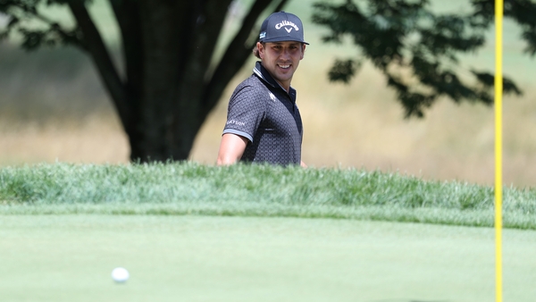 Kraft after his bunker shot on the sixth