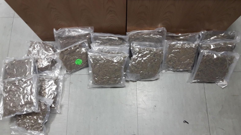 Cannabis with an estimated street value of €200,000 was seized