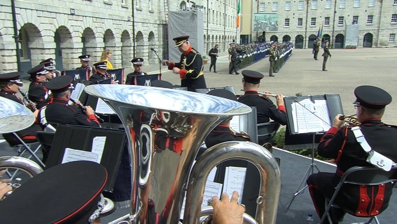 The service at Collins Barracks honours all Irish men and women who died in past wars or on United Nations service