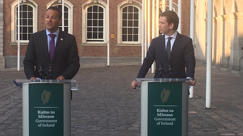Leo Varadkar was speaking following talks with Austrian Chancellor Sebastian Kurz